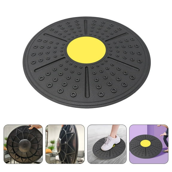 Minkissy Yellow Balance Board for Exercise with 360 Rotation, PP Material, Stable and Sturdy Fitness Training Equipment