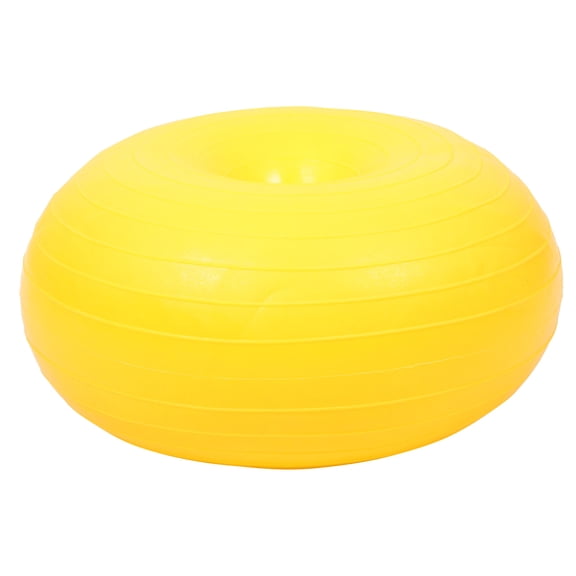 Minkissy Yoga Ball Yellow Portable Multi-Use Pilates for Daily Core Strengthening
