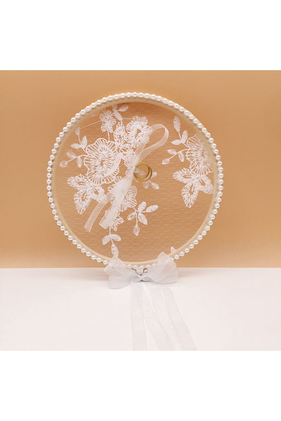 Wedding Ring Pillow Lace Ring Protection Brides Engagement 1Set