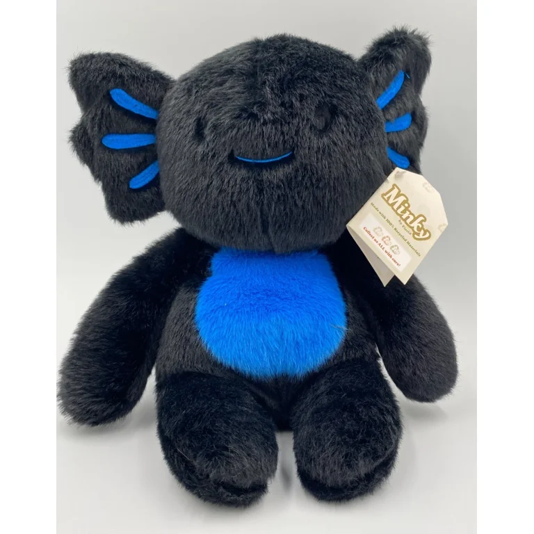 Minky 13 inch Bean Bag Black Axolotl Plush Toy AIDAN - Walmart.com