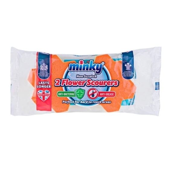 Minky Antibacterial Scouring Pads (Pack of 2)