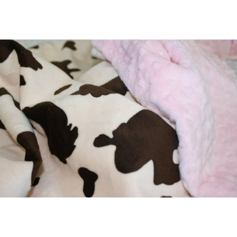 Cow print minky blanket sale