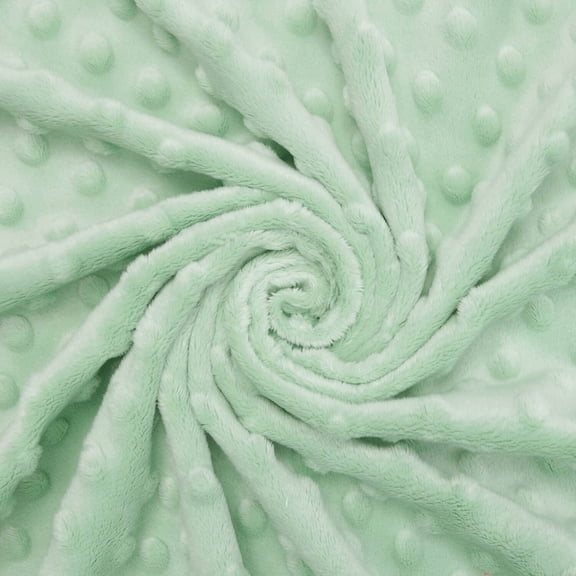 Minky Dimple Dot 60 Inch Soft Plush Polyester Microfiber Cuddle Fabric By The Yard - For Sewing Apparel, Accessories, Decor, And More (Sage, 5 Yards)
