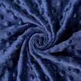 thumbnail image 1 of Minky Dimple Dot 60 Inch Soft Plush Polyester Microfiber Cuddle Fabric By The Yard - For Sewing Apparel, Accessories, Decor, And More (Navy Blue, 10 Yards), 1 of 4