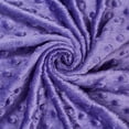 thumbnail image 1 of Minky Dimple Dot 60 Inch Soft Plush Polyester Microfiber Cuddle Fabric By The Yard - For Sewing Apparel, Accessories, Decor, And More (Purple, 10 Yards), 1 of 4