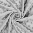 thumbnail image 1 of Minky Dimple Dot 60 Inch Soft Plush Polyester Microfiber Cuddle Fabric By The Yard - For Sewing Apparel, Accessories, Decor, And More (Silver, 5 Yards), 1 of 4