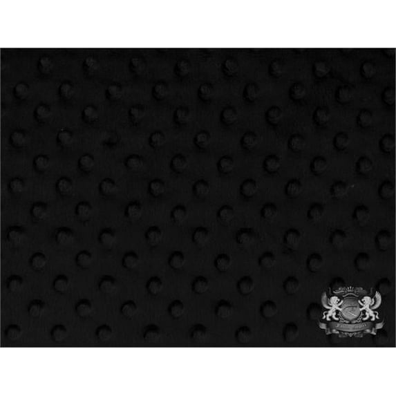 Minky Dimple Dot Black Fabric By the Yard