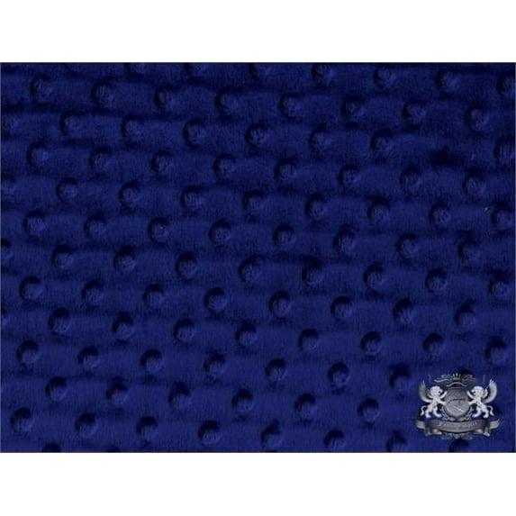 Minky Dimple Dot Navy Fabric By the Yard
