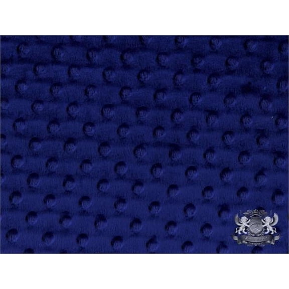 Minky Dimple Dot Navy Fabric By the Yard