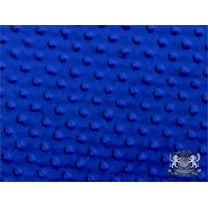 Minky Dimple Dot Royal Blue Fabric By the Yard