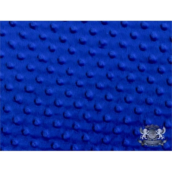 Minky Dimple Dot Royal Blue Fabric By the Yard