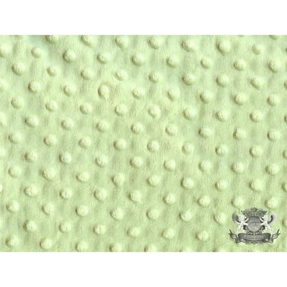 Minky Dimple Dot Sage Fabric By the Yard