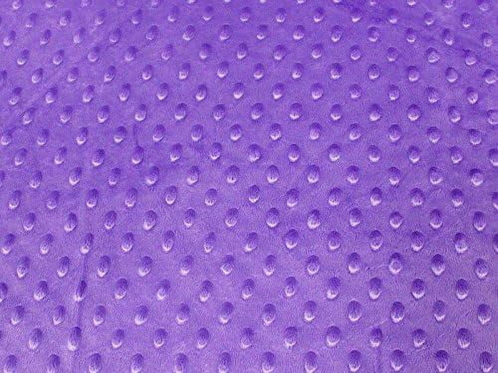 Minky  Dot Fur Fabric, by   (Light Purple)