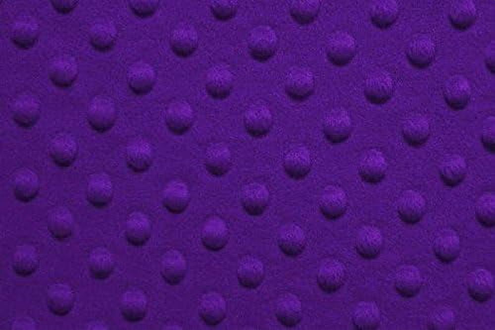 Minky  Dot Fur Fabric, by   (Purple)