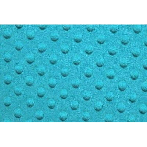 Minky Dot Fur Fabric, by (Turquoise)