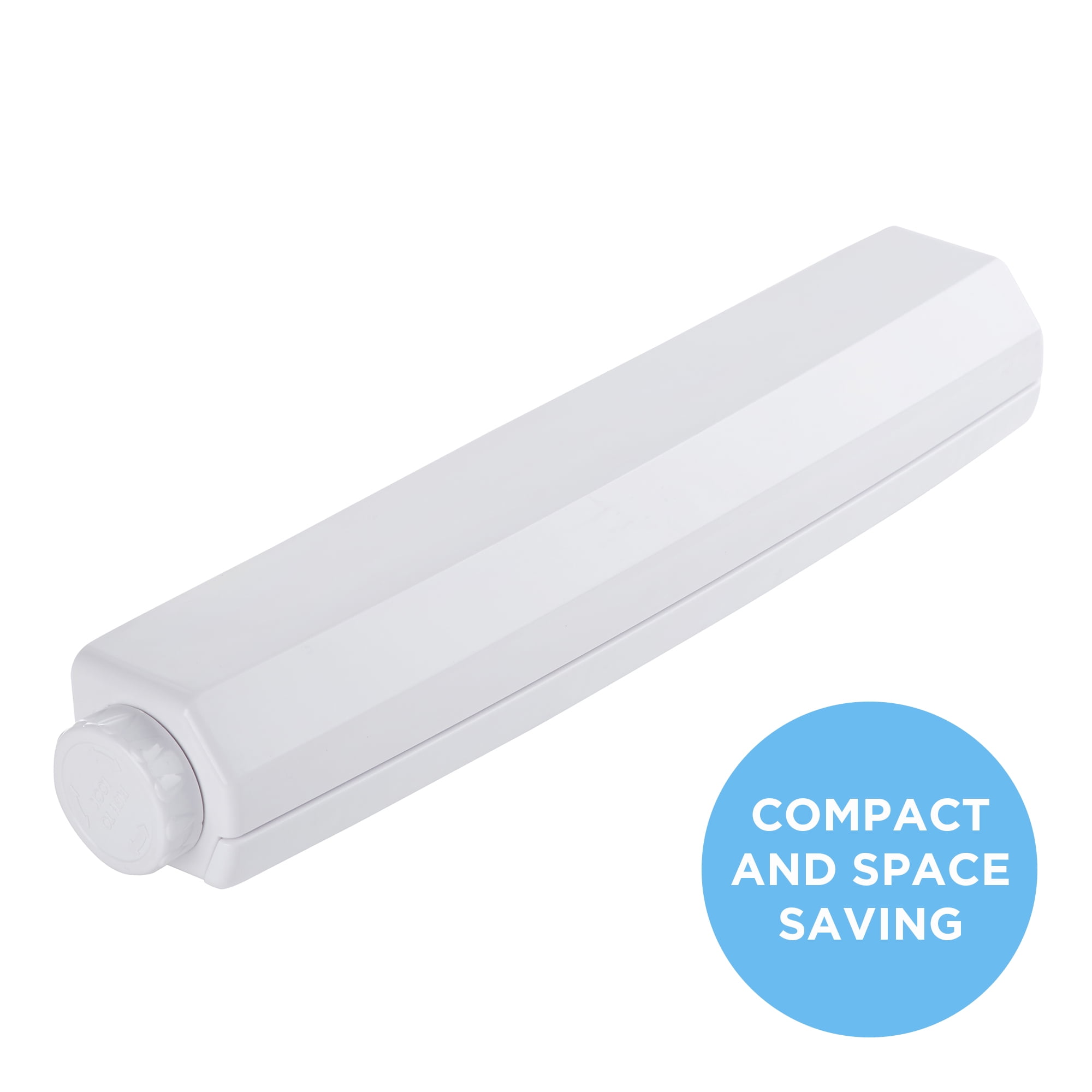 White Plastic Retractable Indoor Clothesline with 5 Lines