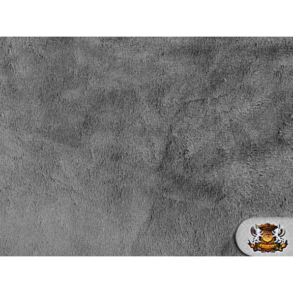 Minky Solid Fabric CHARCOAL GRAY Fabric / 58" Wide / Sold by the yard