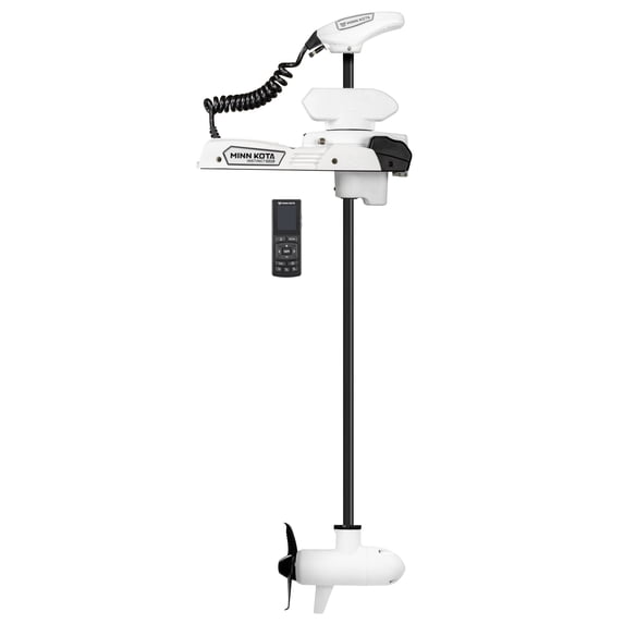 Minn Kota Riptide Instinct White Saltwater Quest 60" Shaft, 90/115 lb Thrust, Wireless Remote Bow Mount Trolling Motors