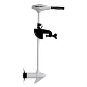 Minn Kota Riptide White Saltwater 36 in Shaft 45 lb Thrust Battery Transom Mount Trolling Motors with Push Button Start and Prop pin, nut and washer