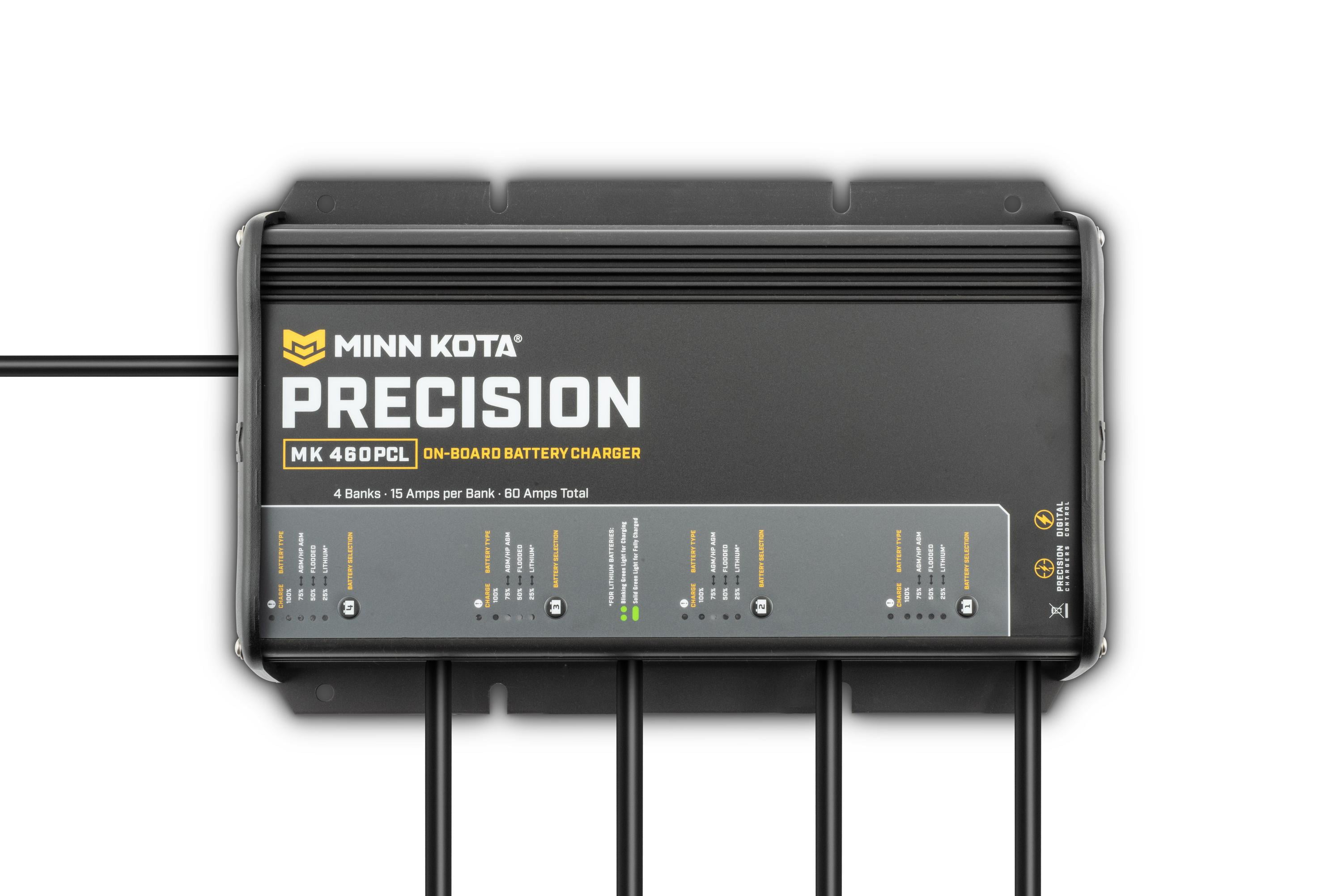 Minn Kota MK460 PCL Onboard Precision Marine Battery Charger 4 Bank