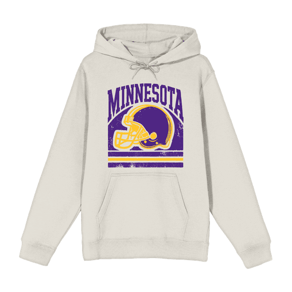 Minneapolis Football Adult Sand Long Sleeve Hoodie-XL