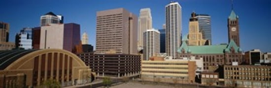 Minneapolis MN Canvas Art - Panoramic Images (36 x 12)