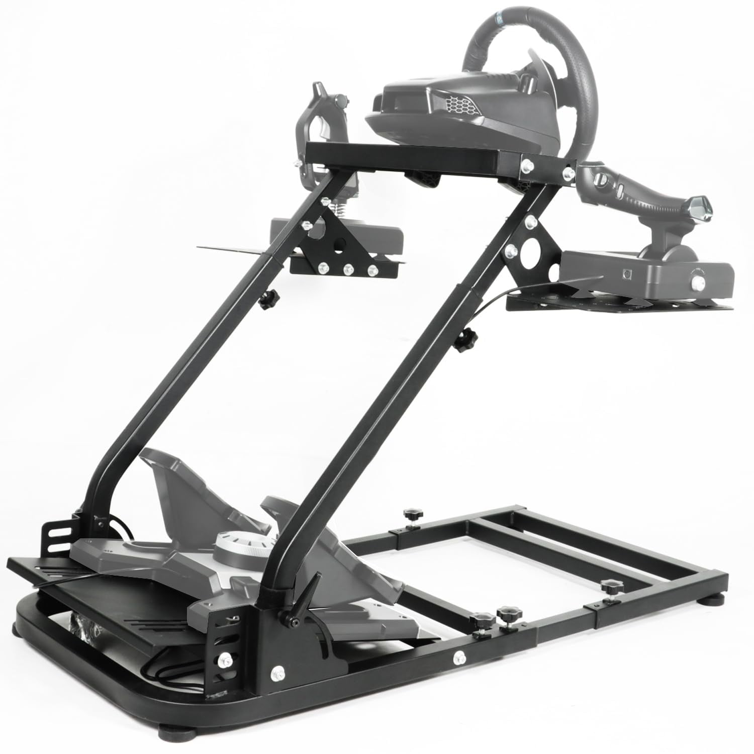 Minneer Adjustable Racing Wheel Stand and Flight Game Stand Fits ...