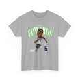 thumbnail image 1 of Minnesota Anthony Edwards #5 Cartoon Cute Head Basketball Unisex Cotton Tee, 1 of 6