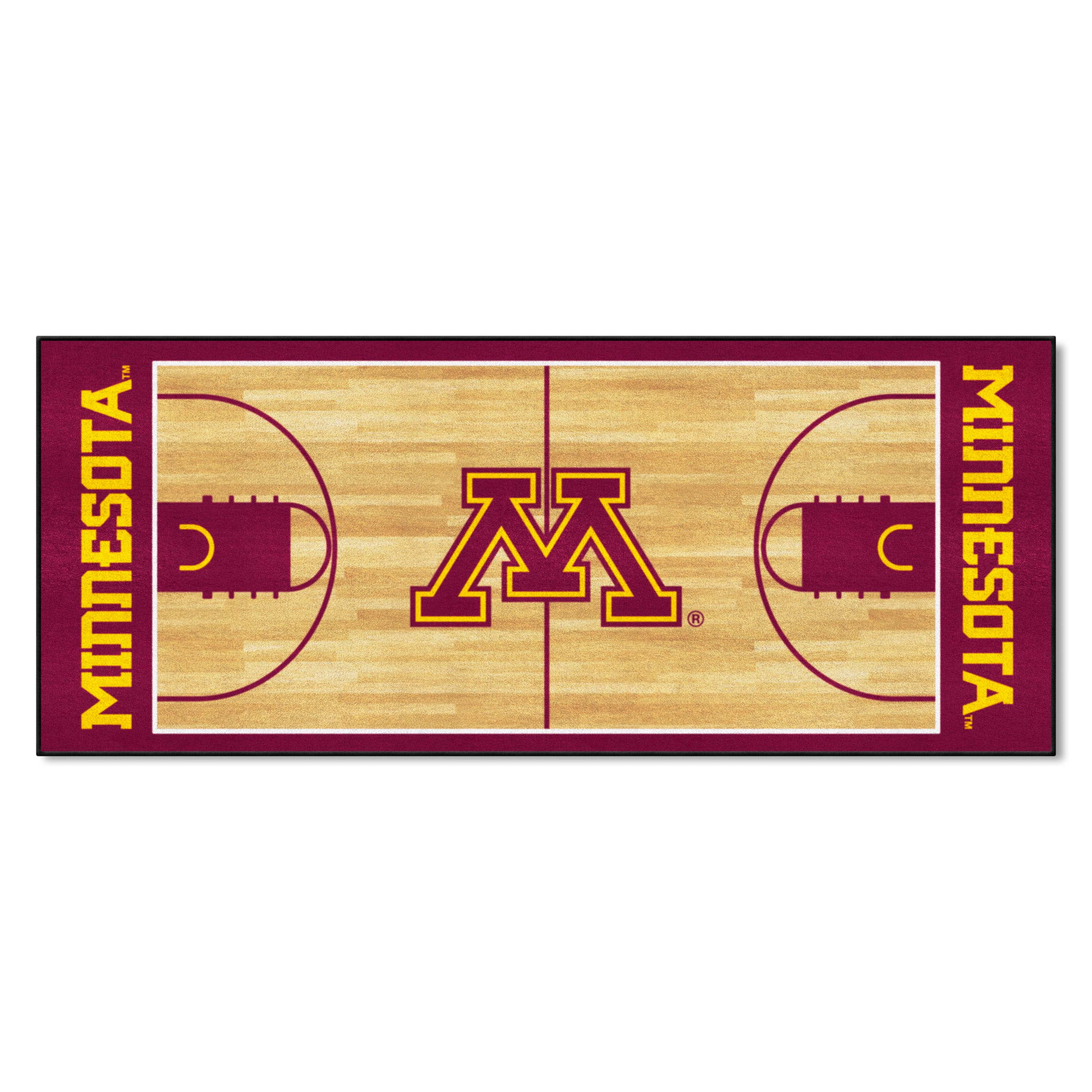 Minnesota Basketball Court Runner 30"x72"