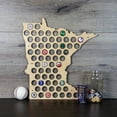 thumbnail image 1 of TORCHED Minnesota Beer Cap Map | Wall Mounted Decor Display Art | Brown, 1 of 1