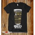 thumbnail image 1 of Minnesota Beer Shirt - Black, Small | State Typography Print Beer Lover Gift, 1 of 2