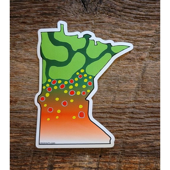 Minnesota Brook Trout Skin Sticker Decal