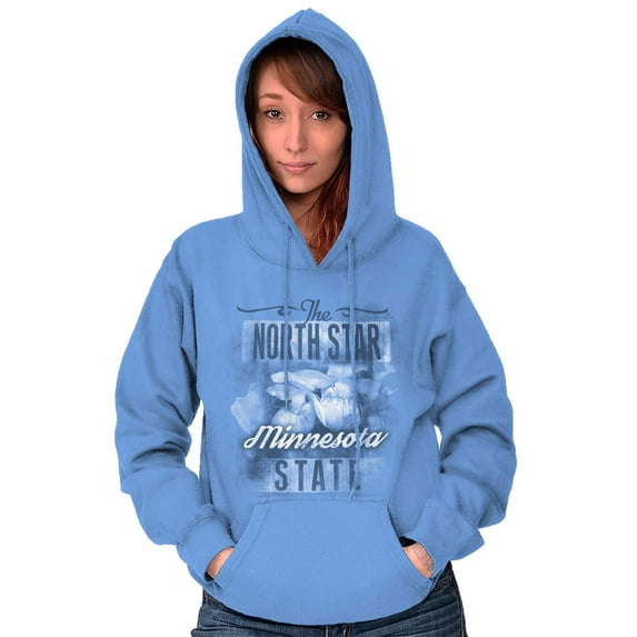 Minnesota Cute State Flower Souvenir Hoodie Sweatshirt Women Brisco Brands S