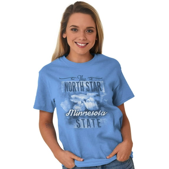 Minnesota Cute State Flower Souvenir Women's Plus Size Graphic Tee Brisco Brands 3X