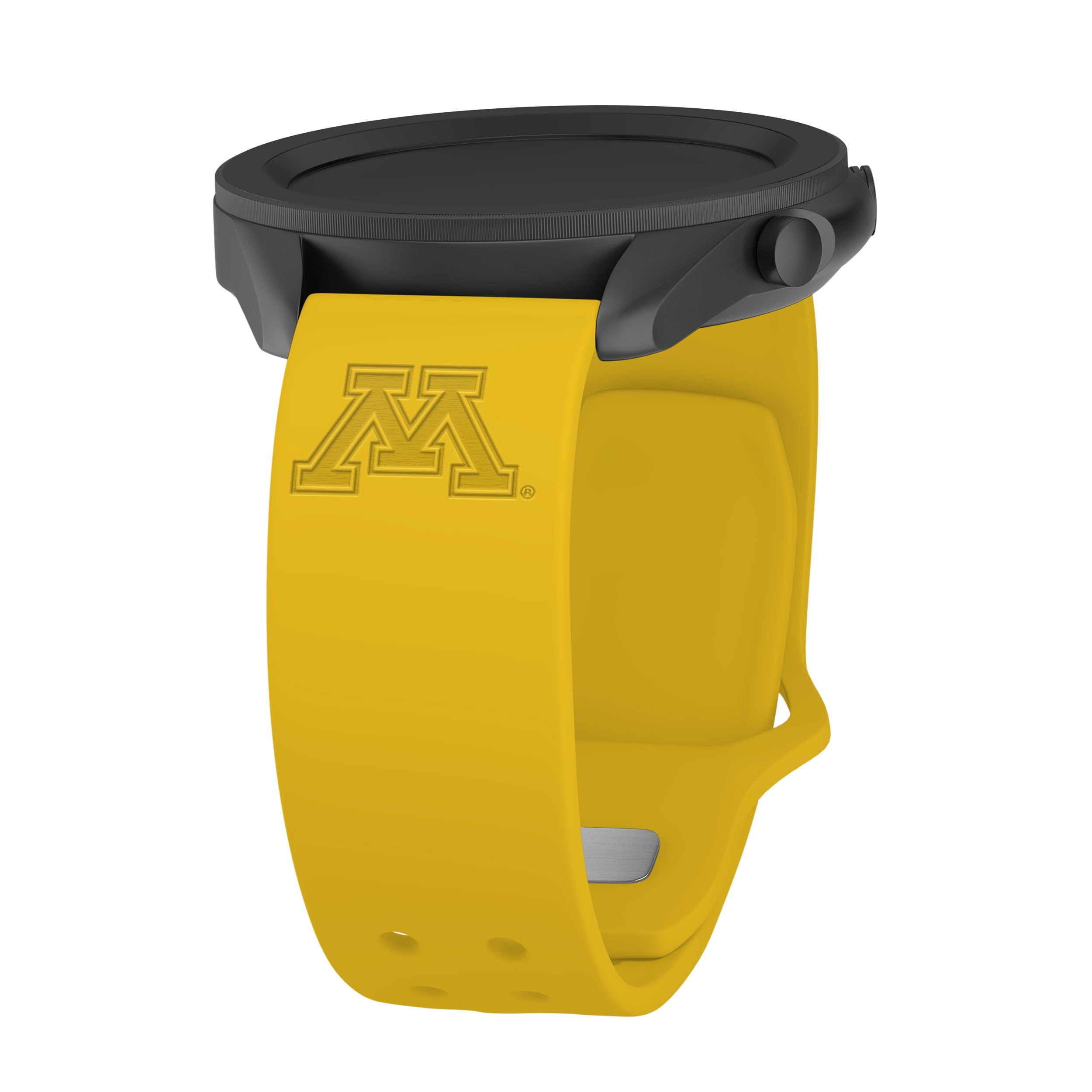 Minnesota Engraved Silicone Unisex Watch Band for Fitbit & More (20mm Yellow) by Affinity Bands