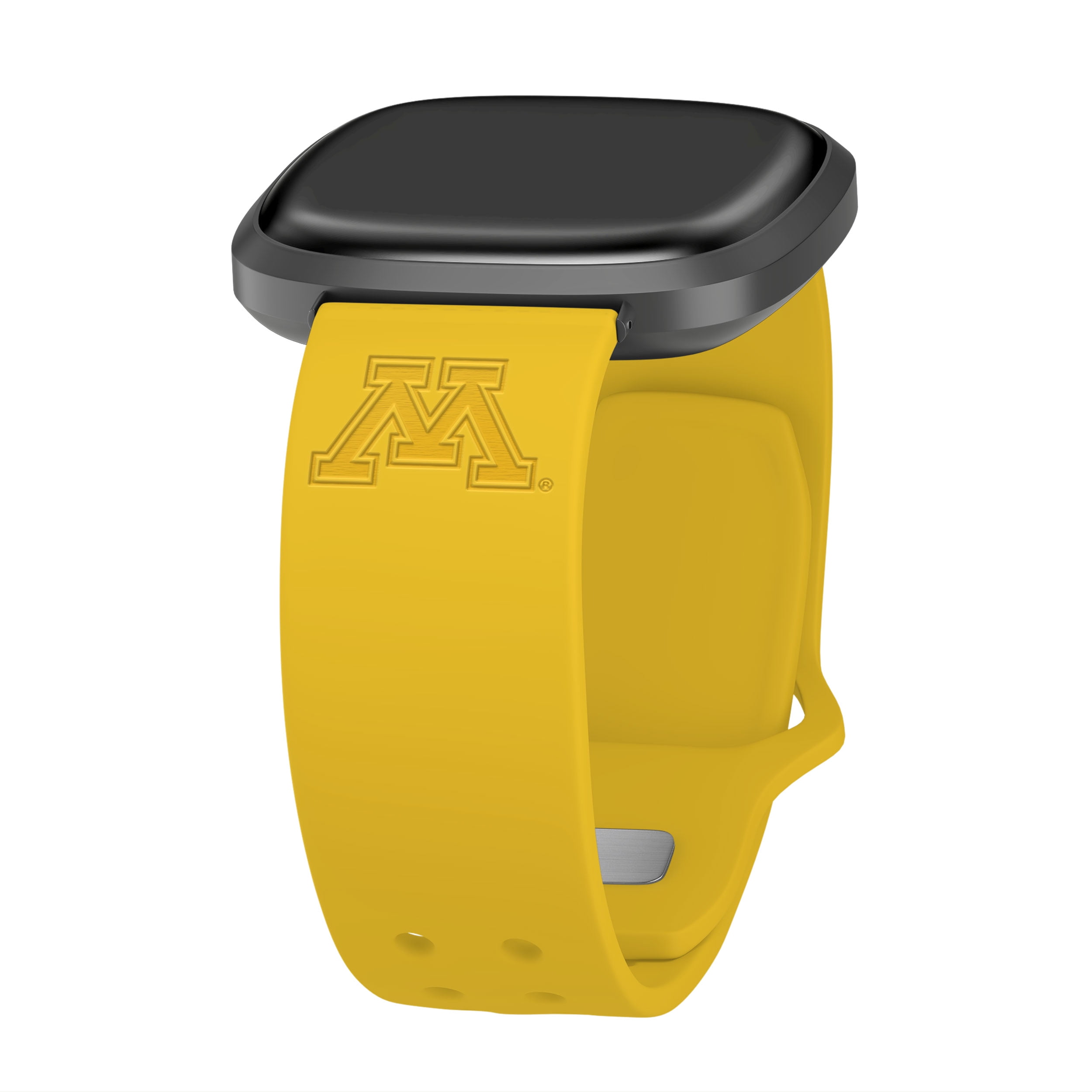 Minnesota Engraved Silicone Unisex Watch Band for Fitbit & More (Yellow) by Affinity Bands