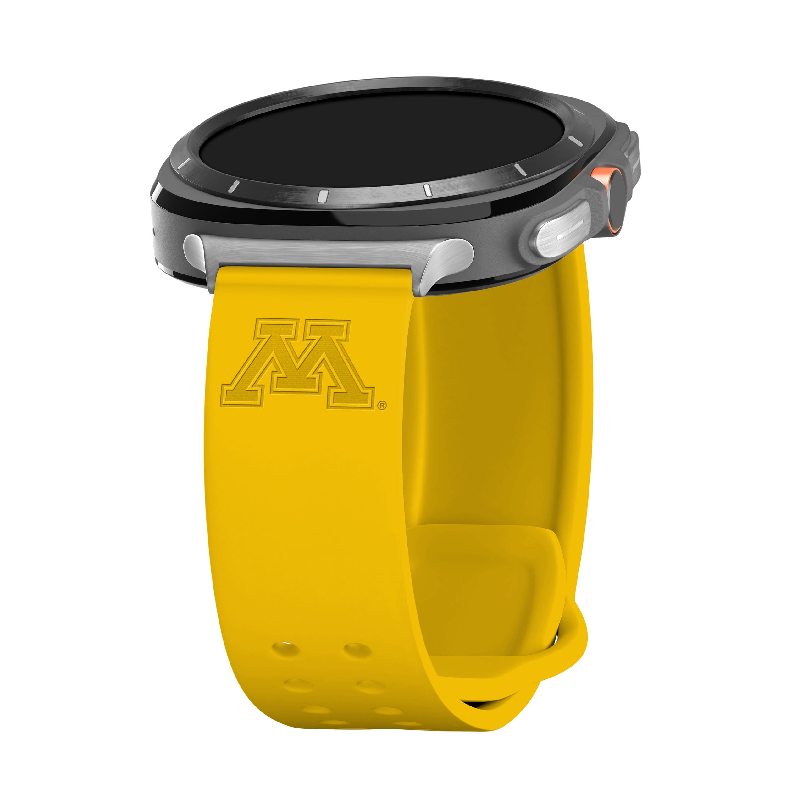 Minnesota Engraved Silicone Watch Band Compatible with Fitbit & More (Yellow) by Affinity Bands
