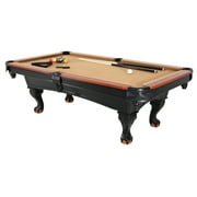 Minnesota Fats 8 Covington Billiard Table with Carved Solid-Wood Legs and Antiqued Wood Finish