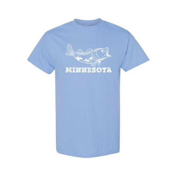 Minnesota Fish T-Shirt Men -Smartprints Designs, Male 3X-Large