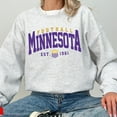 thumbnail image 1 of Minnesota Football Crewneck Sweatshirt , Viking Sweatshirt, The Vikes, Viking Gifts, Minnesota Sunday Football,Ash Color,Size M, 1 of 5