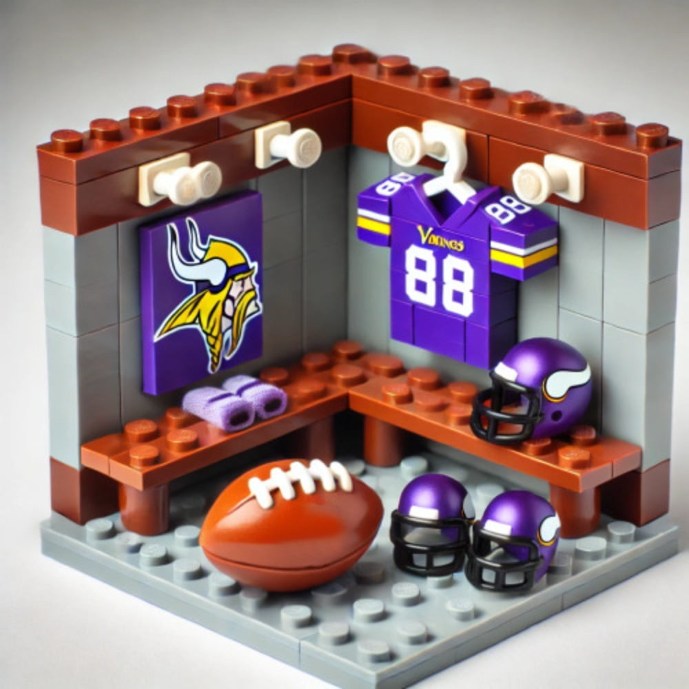 Minnesota Football Locker Room Building Blocks for Adults – Creative ...