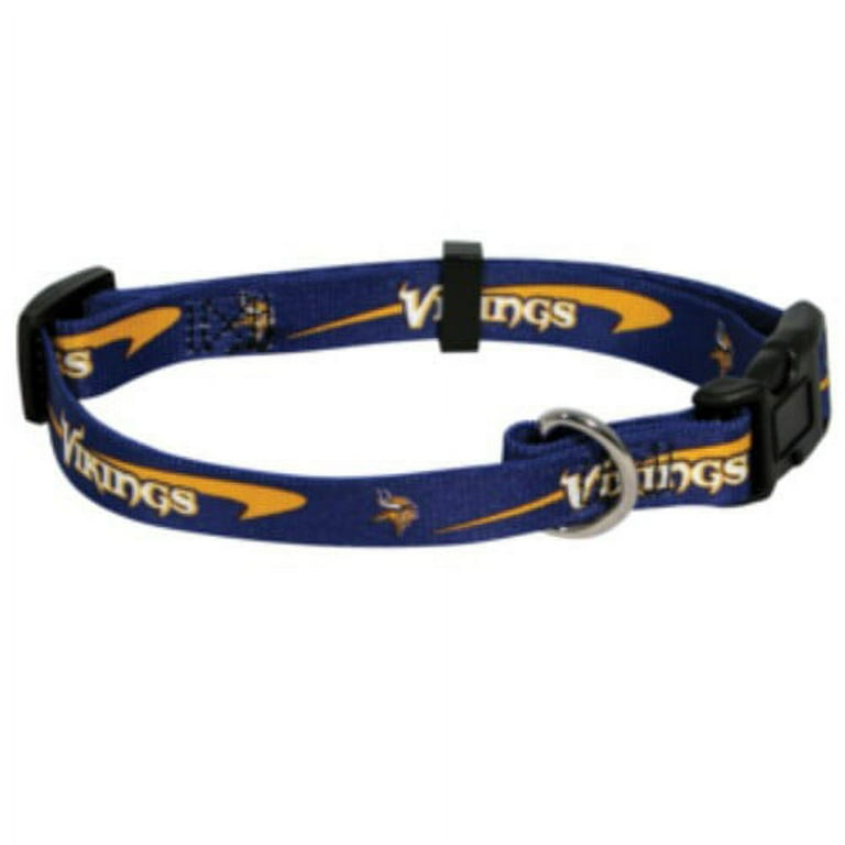 Minnesota Football Vikings Extra Large XL Dog Pet Collar 1 inch wide Walmart