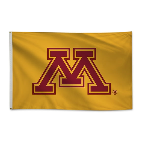 Minnesota Golden Gophers 5' x 8' College Sports Printed Flag - NCAA Licensed - Nylon - School Banner (Gold, Maroon)