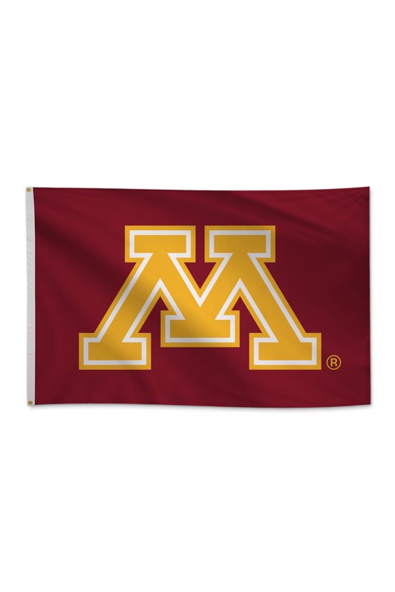 Minnesota Golden Gophers 5' x 8' College Sports Printed Flag - NCAA Licensed - Nylon - School Banner (Maroon, Gold, White)