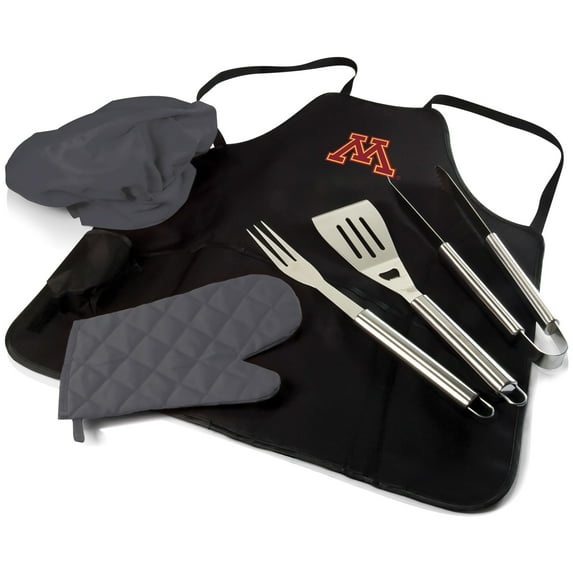 Minnesota Golden Gophers BBQ Apron Tote Pro Grill Set