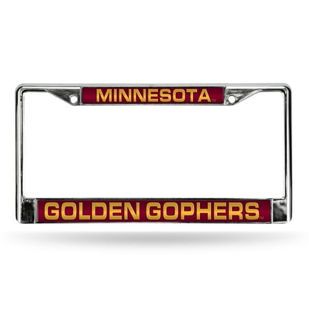 Minnesota Golden Gophers Chrome Metal Laser Cut License Plate Frame