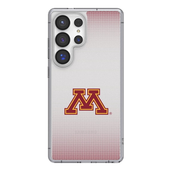 Minnesota Golden Gophers Linen Logo Galaxy Clear Case