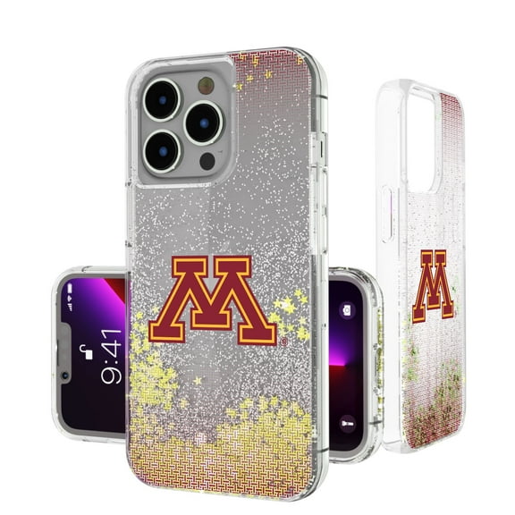 Minnesota Golden Gophers Linen Logo iPhone Glitter Case