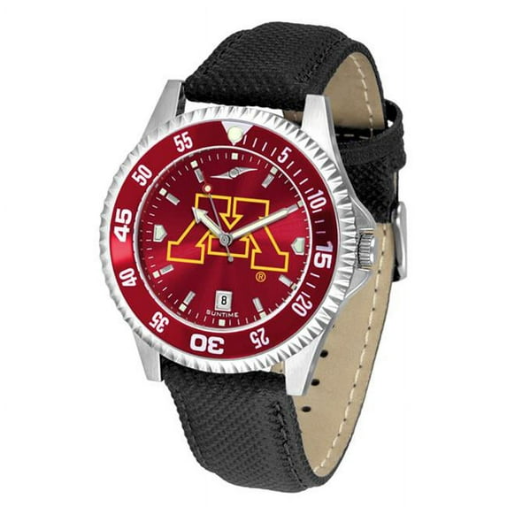Minnesota Golden Gophers Men's Leather Wristwatch