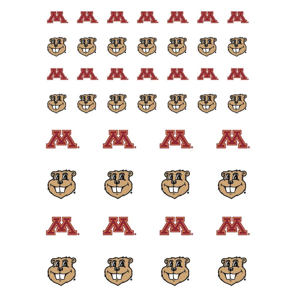 Minnesota Golden Gophers Small Sticker Sheet - 2 Sheets